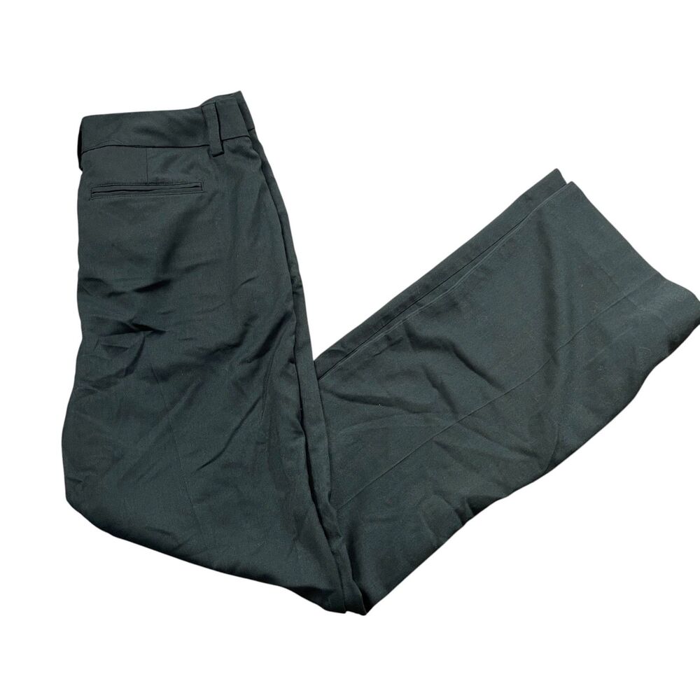 Cabi 10 Flare Bootcut  Polyester‎ Blend Black Dress Pants Slit Pockets